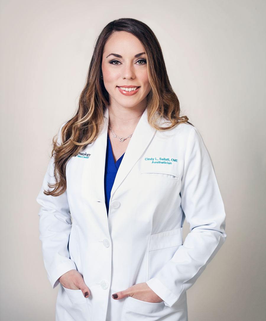 Cindy Sellati, licensed aesthetician and certified medical electrologist, professional picture.