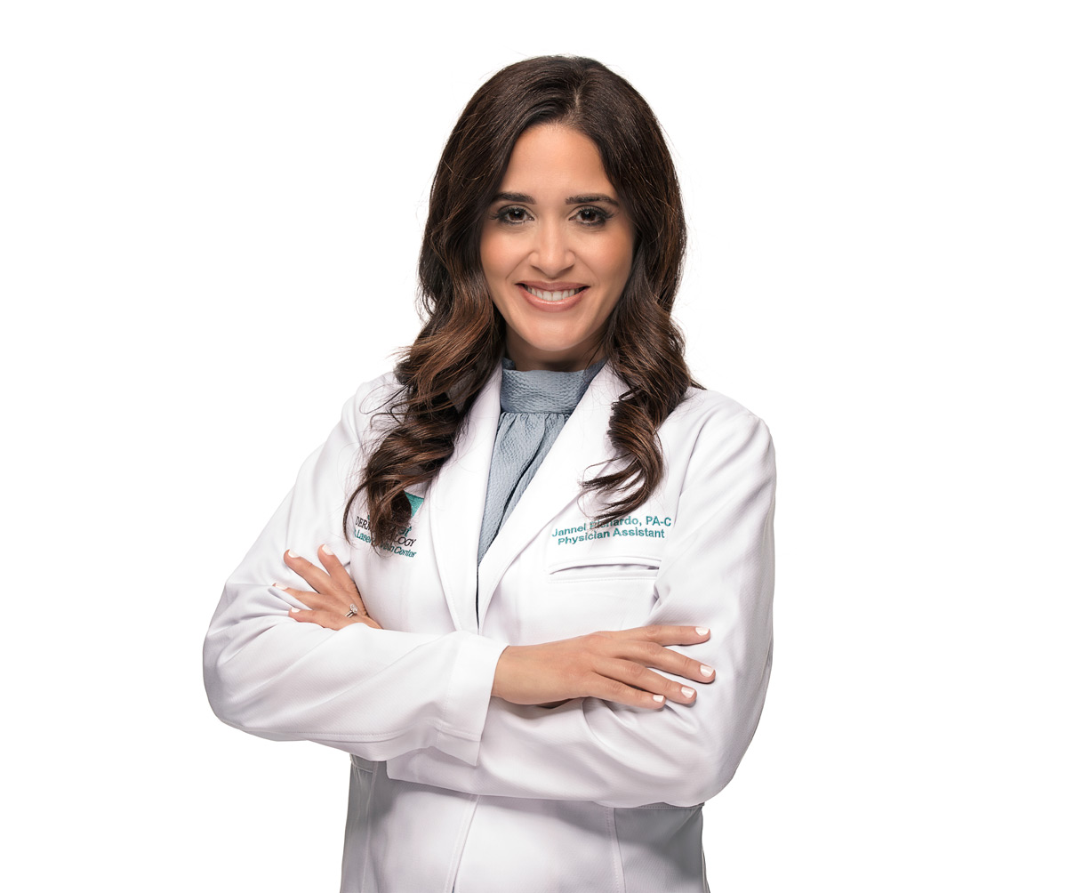 Jannel Pichardo, PA-C, Certified Physician Assistant at Sunset Dermatology in South Miami.