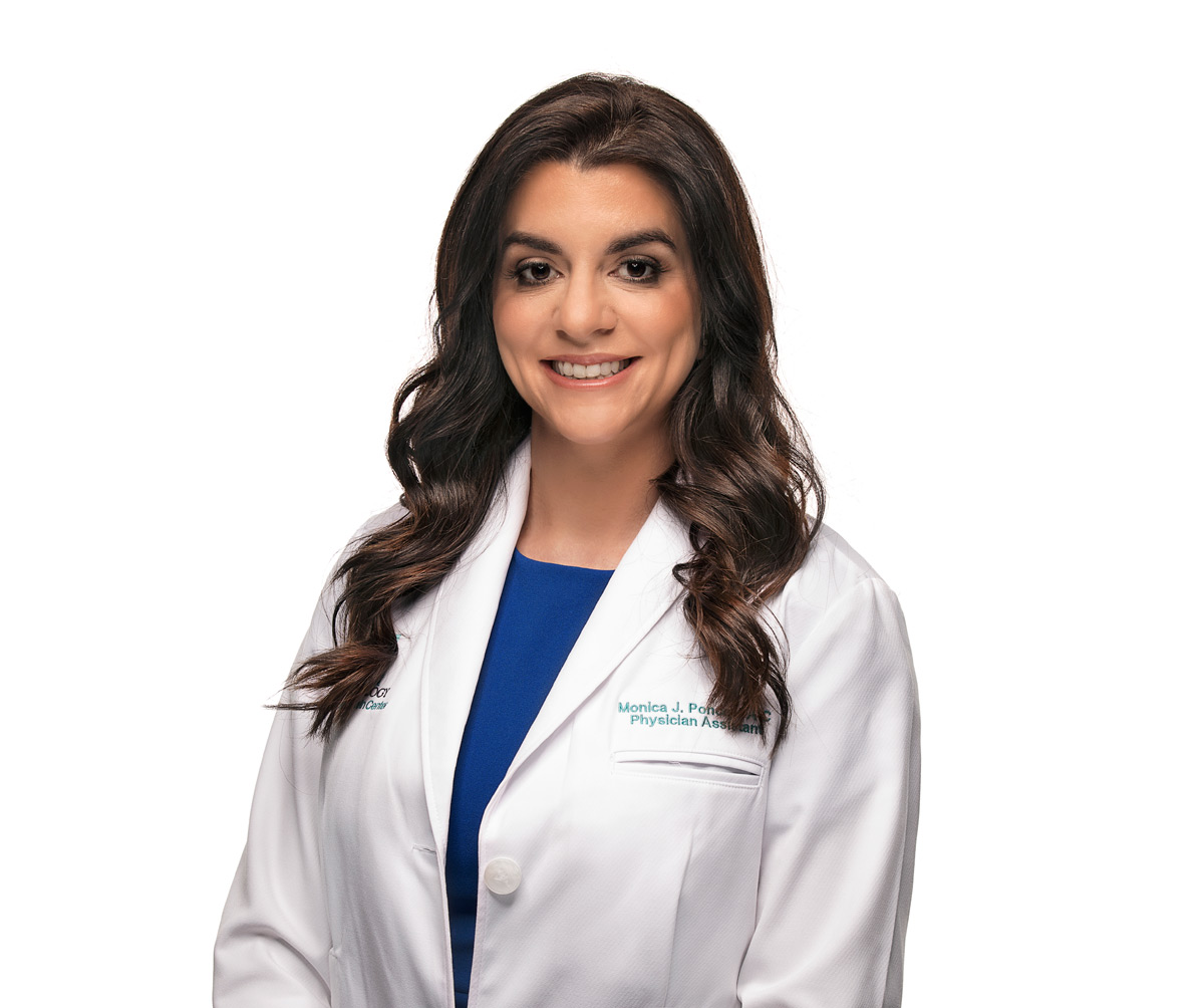 Monica Ponce, PA-C, Certified Physician Assistant at Sunset Dermatology in South Miami.