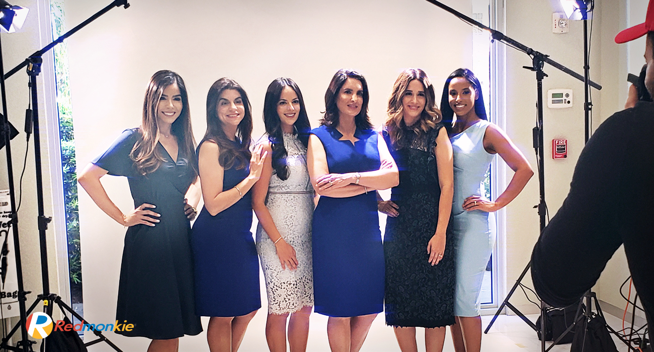 Behind The Scenes During Photo Session of Providers and Staff at Sunset Dermatology in South Miami.