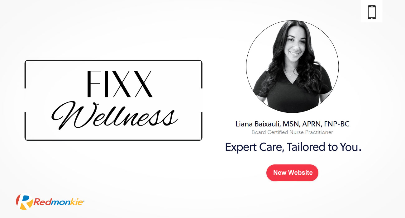 FIXX Wellness in South Miami, FL, has launched its new website created by Redmonkie. 