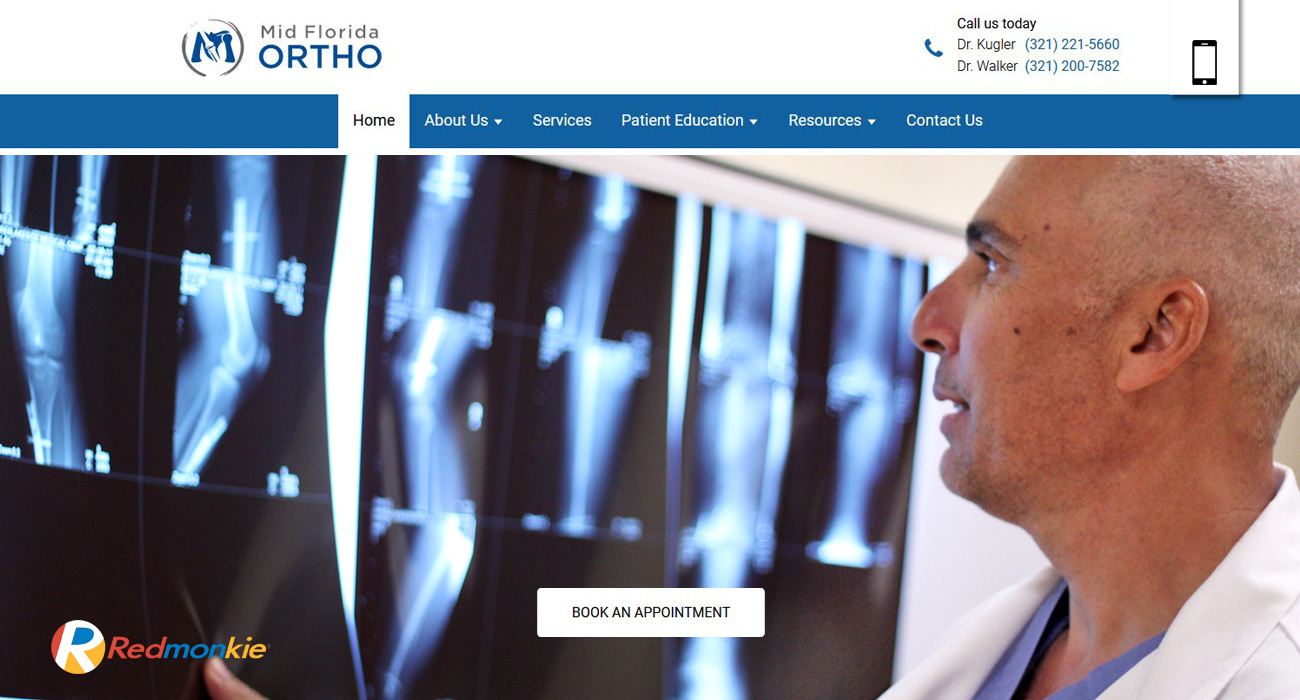 Orthopedic Website Design, Melbourne, FL